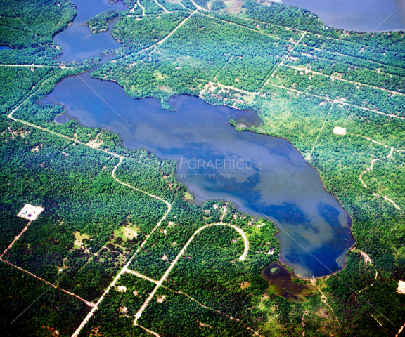 Lake Big Wolf in Montmorency County, Michigan